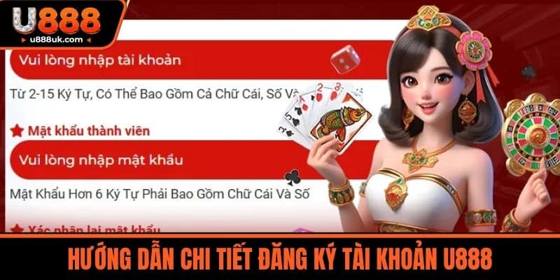 đăng ký u888 1 Hướng dẫn chi tiết đăng ký tài khoản U888
