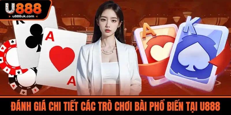 Game bài U888 1 Đánh giá chi tiết các trò chơi bài phổ biến tại U888