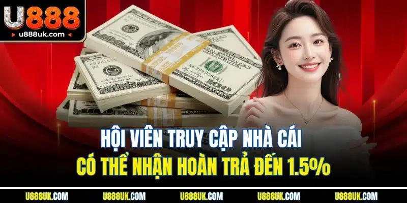 Trang chủ 24 Hội viên truy cập nhà cái có thể nhận hoàn trả đến 1.5%